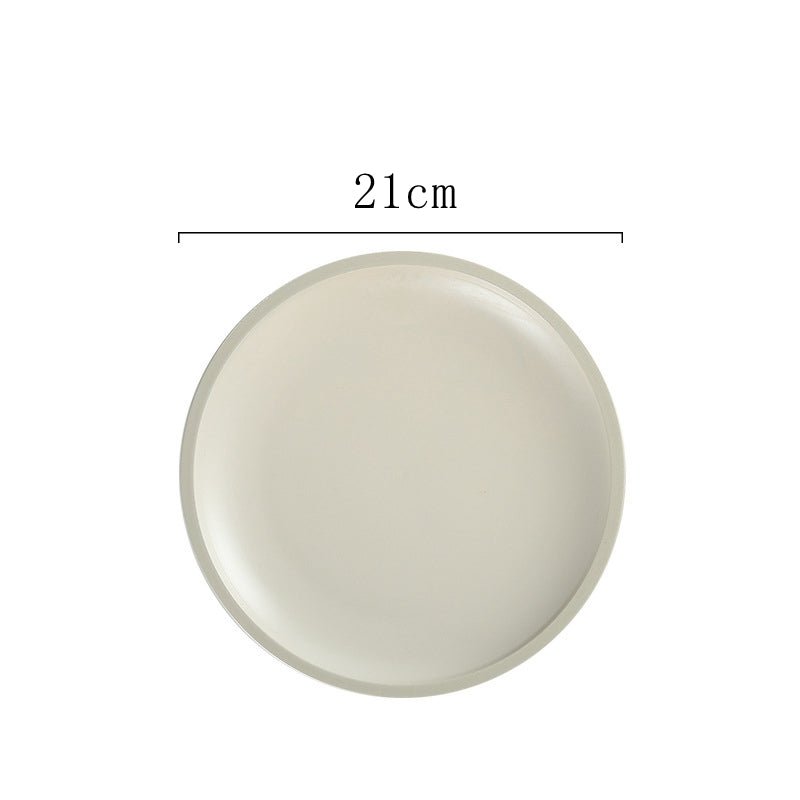 Plain Plate Dinnerware Set (12 total plates)