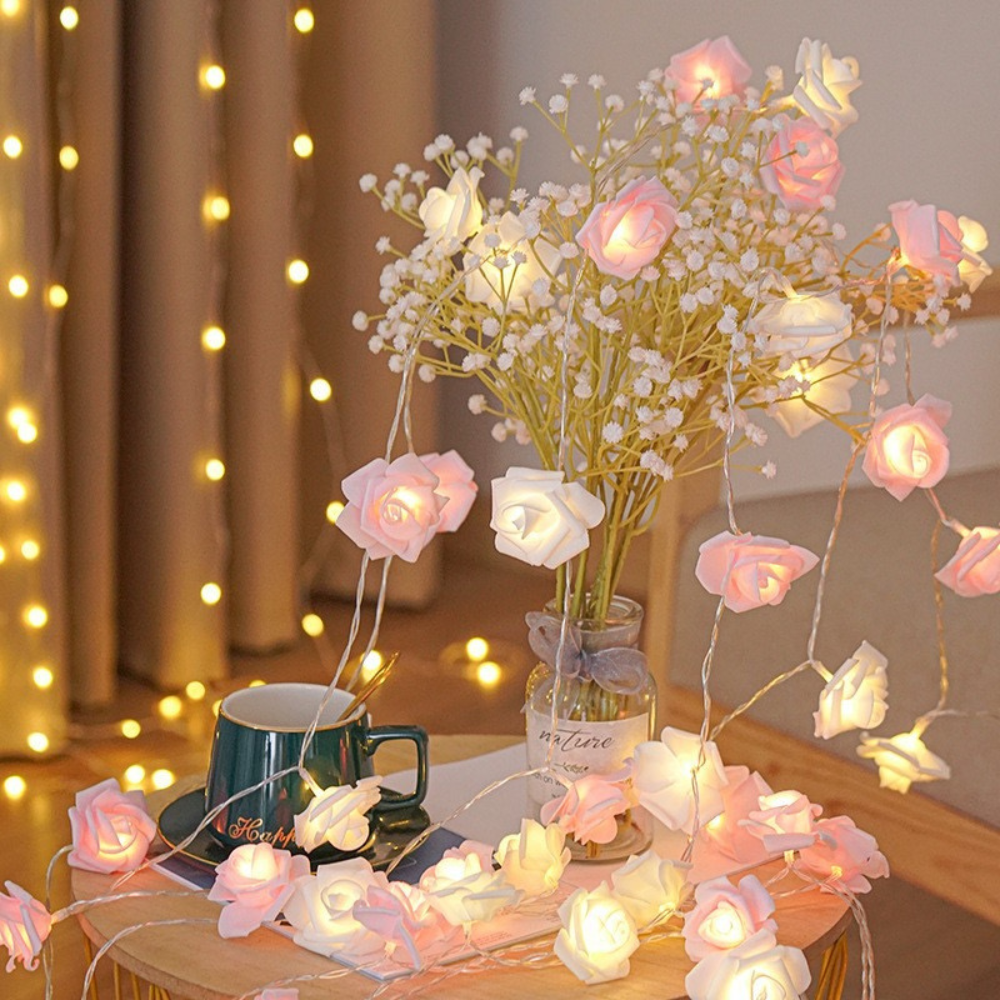 Rose Flower Lights String