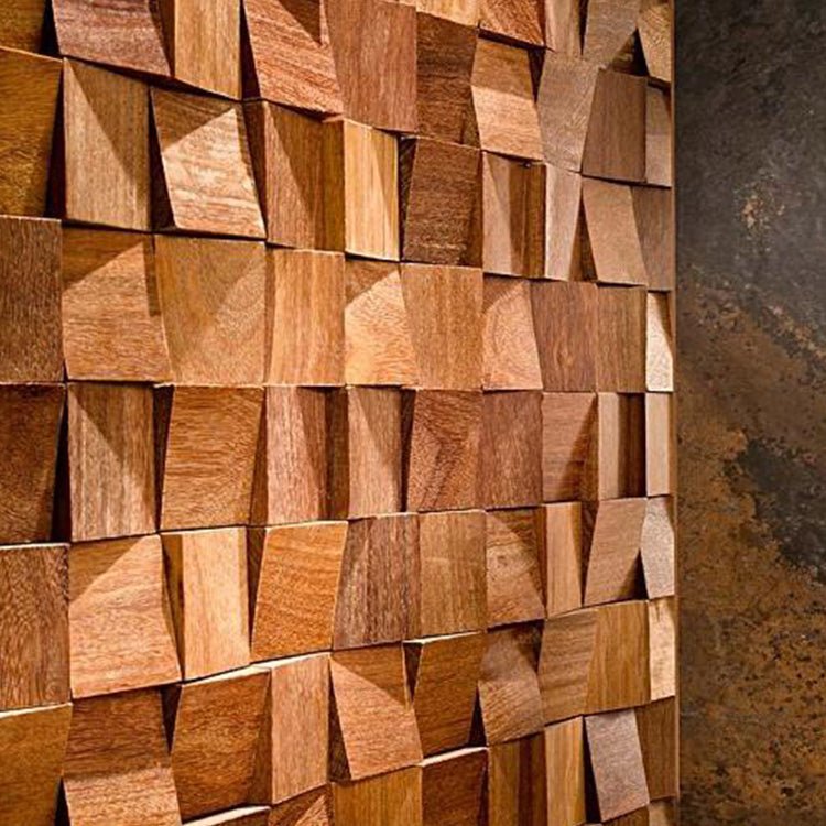 Elemental Wood Mosaic Wall Panel