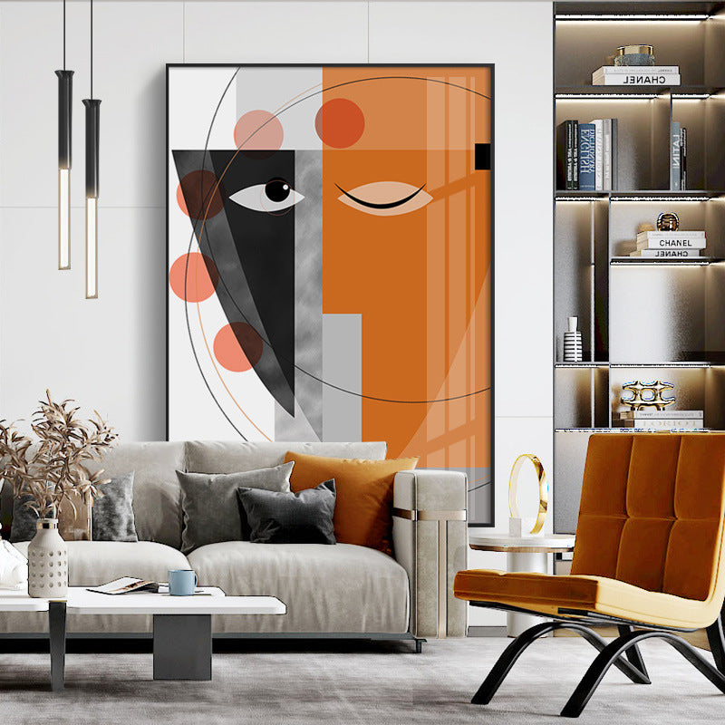 Abstract Geometric Line Character Decorative Painting Painting Core Inkjet