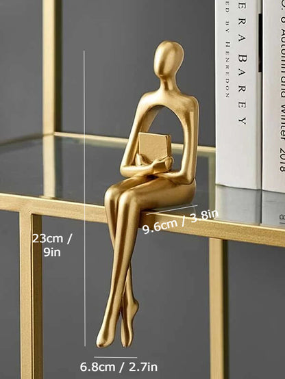 Gold Abstract Figurines