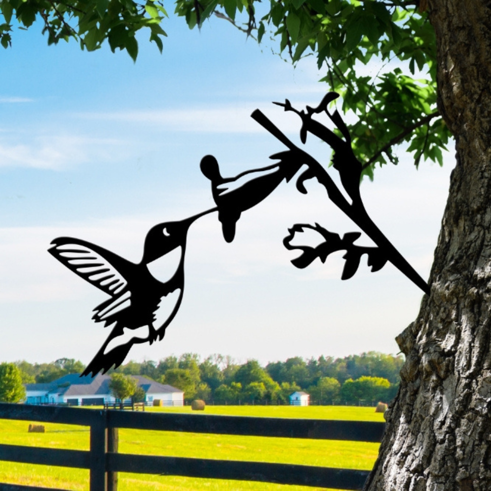 Metal Hummingbird Decor