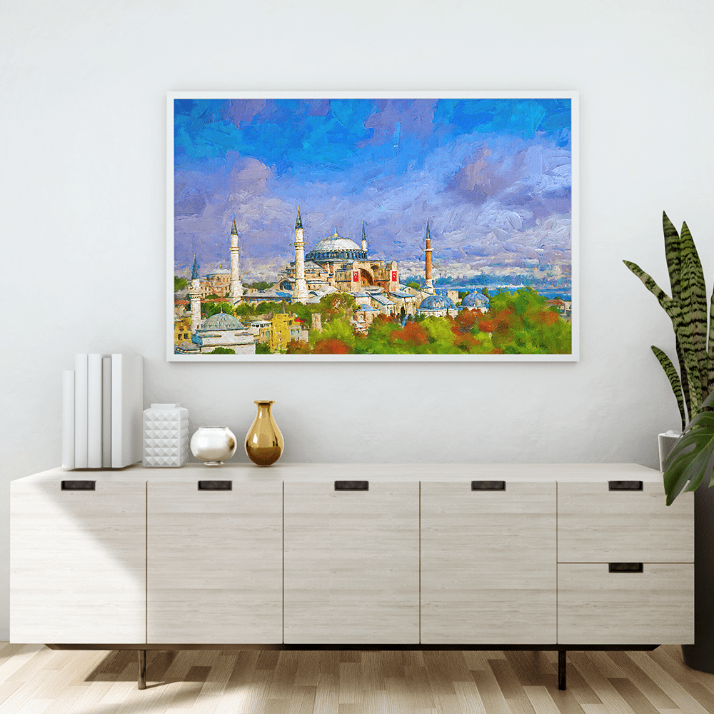 Ottoman Mosque Art Islamic Stretched Canvas