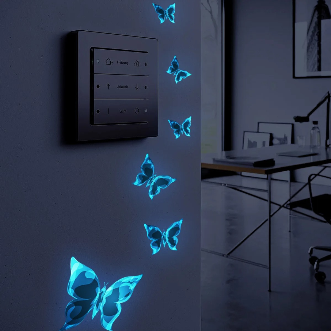 Glowing Butterflies Wall Stickers