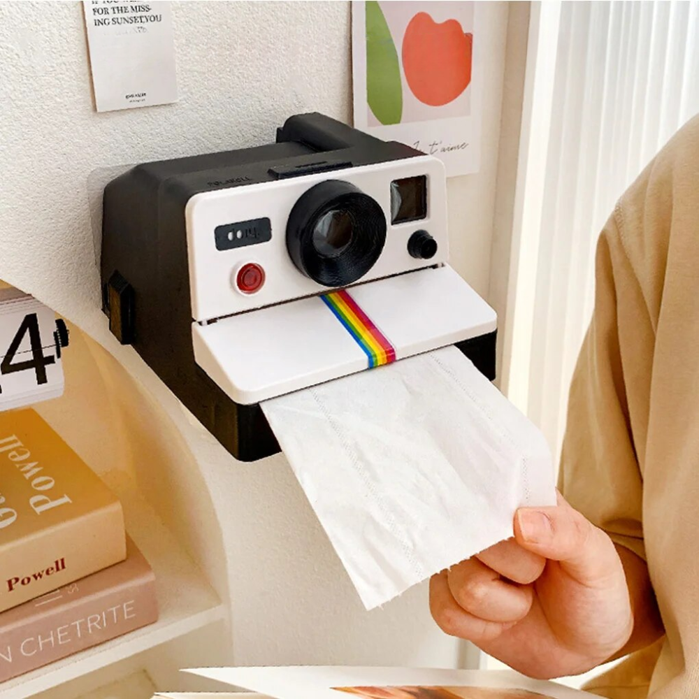 Retro Camera Tissue Box