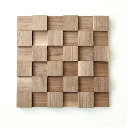 Quadri Wood Mosaic Wall Panel