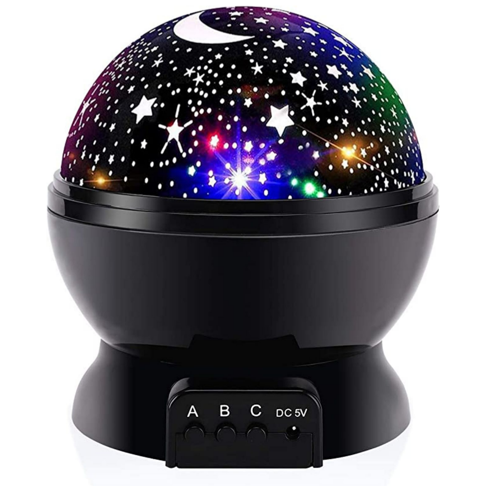 Night Light For Kids, Star Night Light, 360 Degree Rotation  4 LED Bulbs 12 Light Color Changing With USB Cable