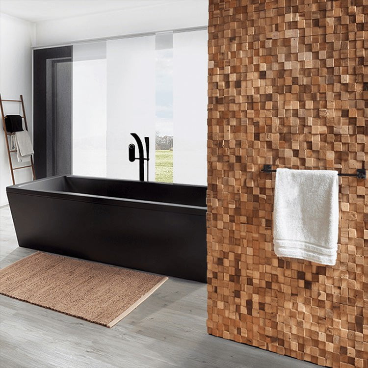 Cubix Rue Wood Mosaic Wall Panel