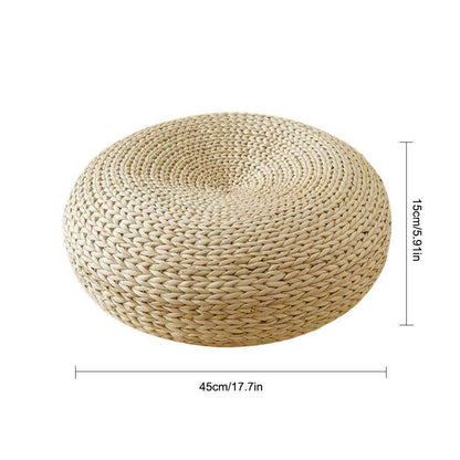 Straw Mat Chair Seat Pad Pillow