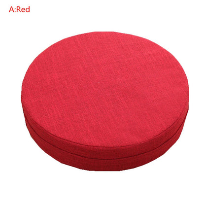 Round Linen Seat Cushion