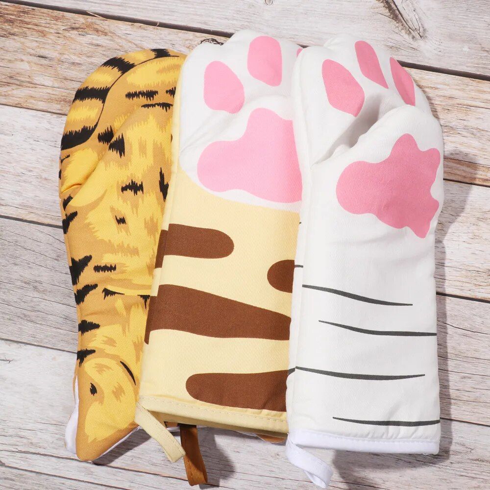 Cat Paw Kitchen Gloves (Pair)