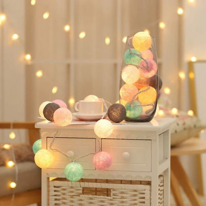 Cotton Ball Garland