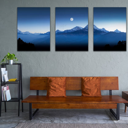 Panorama Mountain Nepal Stretched Canvas