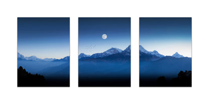 Panorama Mountain Nepal Stretched Canvas