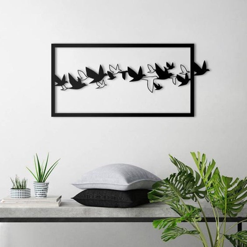 Flying Birds Metal Wall Art