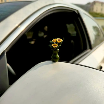 Mini Sunflower Car Vase