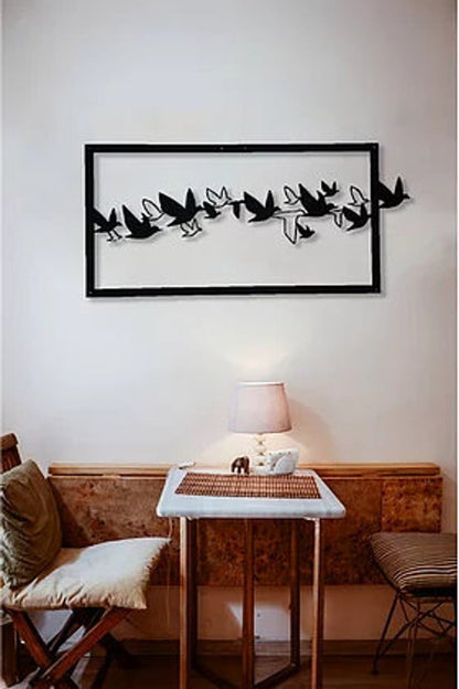 Flying Birds Metal Wall Art