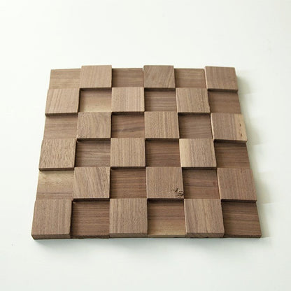 Quadri Wood Mosaic Wall Panel