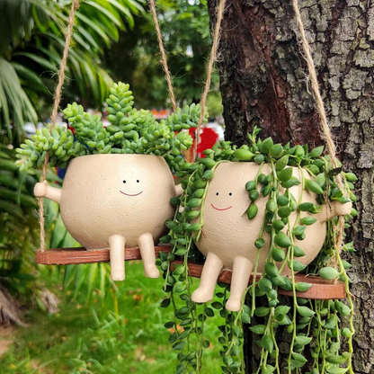 Smiley Face Hanging Planter