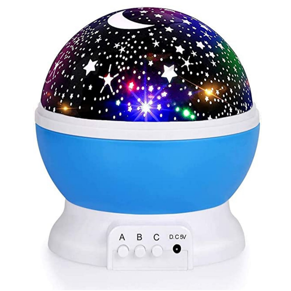 Night Light For Kids, Star Night Light, 360 Degree Rotation  4 LED Bulbs 12 Light Color Changing With USB Cable