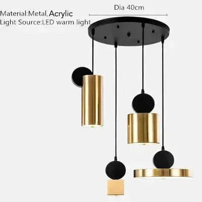 Golden Radiance Pendant Light