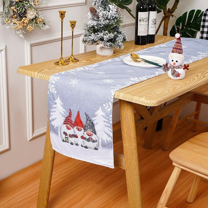 Snowy Gnome Table Runner