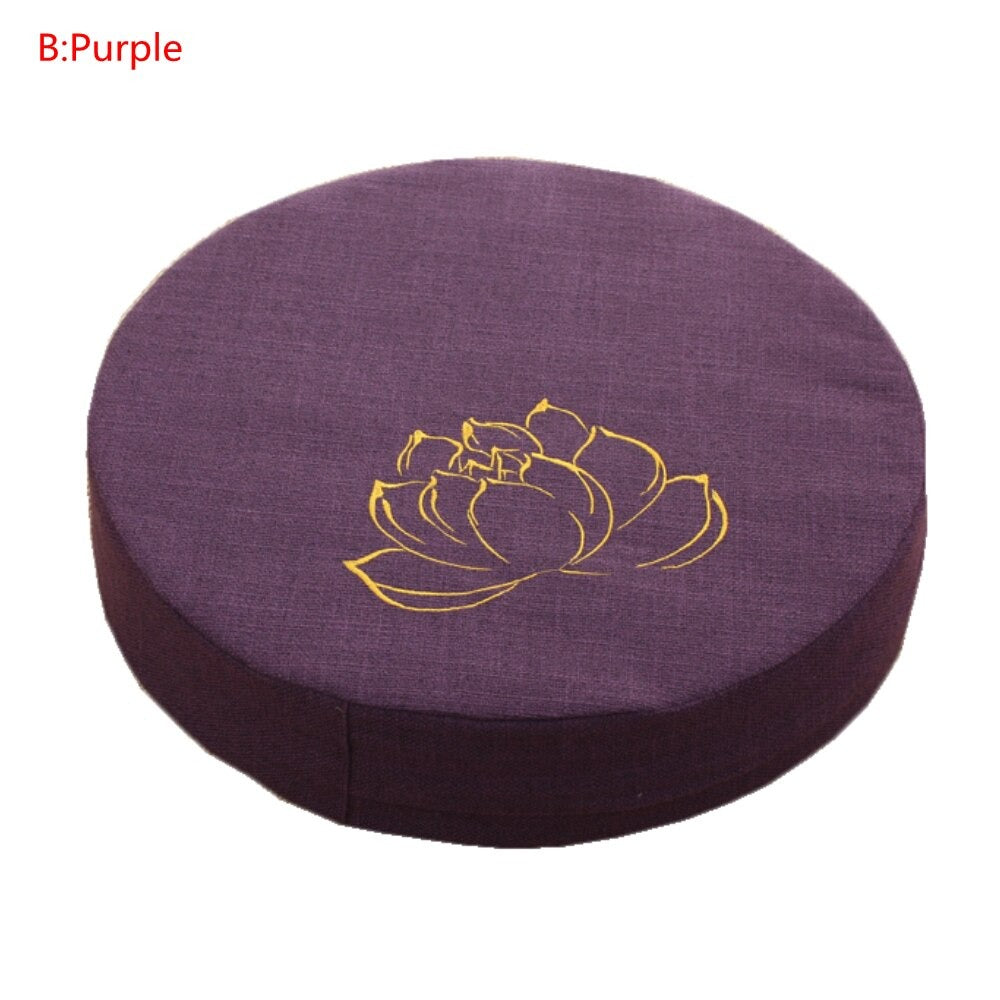 Round Linen Seat Cushion