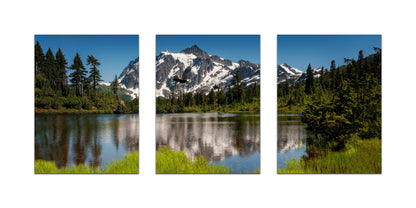 Mount Shuksan Lake Stretched Canvas