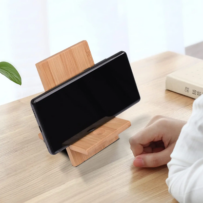 Bamboo Wood Phone Stand