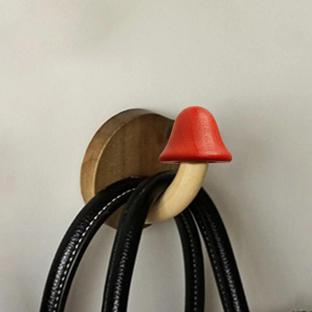 Creative Wooden Mushroom Hook