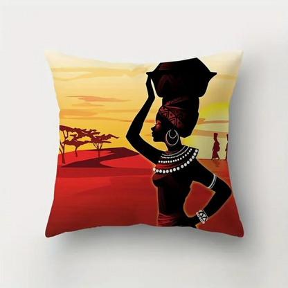 African Women Cushion Cover