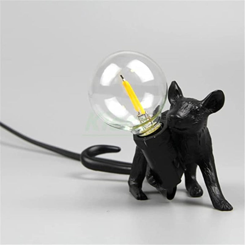 Table Lamp Set Mouse Shape Resin Creative Desk Light Bedside Lamp Room Home Room Decor