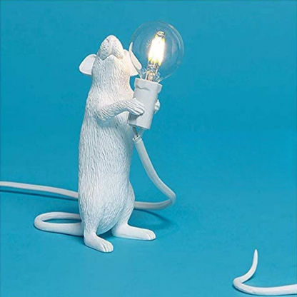 Table Lamp Set Mouse Shape Resin Creative Desk Light Bedside Lamp Room Home Room Decor