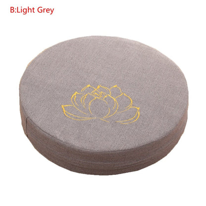 Round Linen Seat Cushion