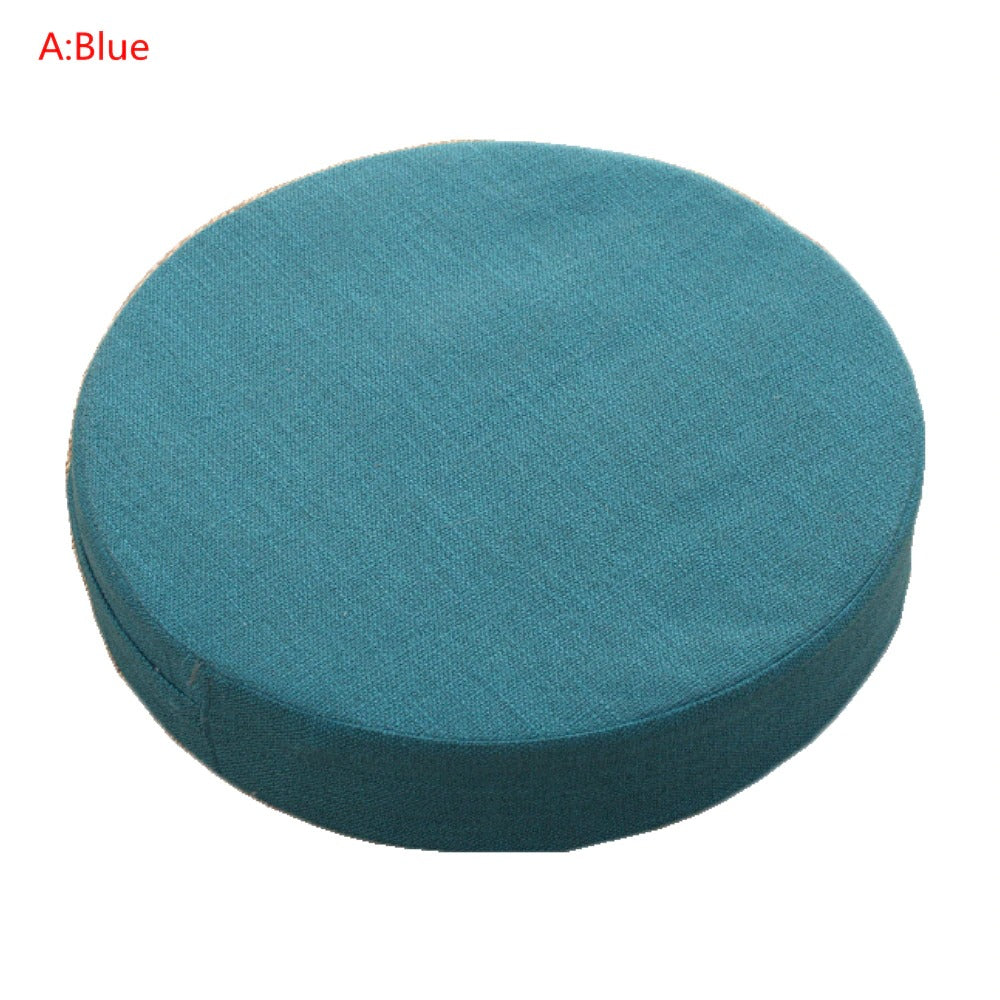 Round Linen Seat Cushion