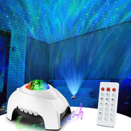 4 In 1 Galaxy And Star Projector With Bluetooth Speaker