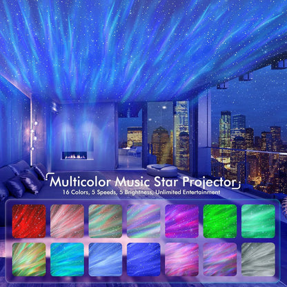 4 In 1 Galaxy And Star Projector With Bluetooth Speaker