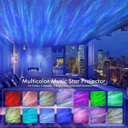 4 In 1 Galaxy And Star Projector With Bluetooth Speaker