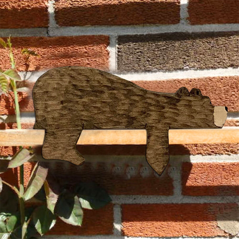 Wooden Bear Door Topper