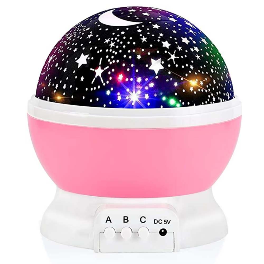 Night Light For Kids, Star Night Light, 360 Degree Rotation  4 LED Bulbs 12 Light Color Changing With USB Cable