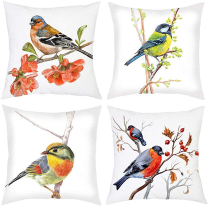 Feathered Friends Cushion Covers