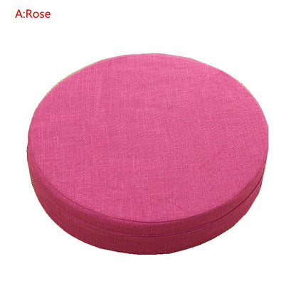 Round Linen Seat Cushion