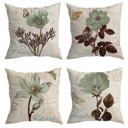 Butterfly Flower Cushion Covers