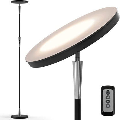 30W/2400LM Sky LED Modern 3 Color Temperatures Super Bright Floor Lamps-Tall Standing Pole Light With Remote & Touch Control For Living Room,Bed Room,Office