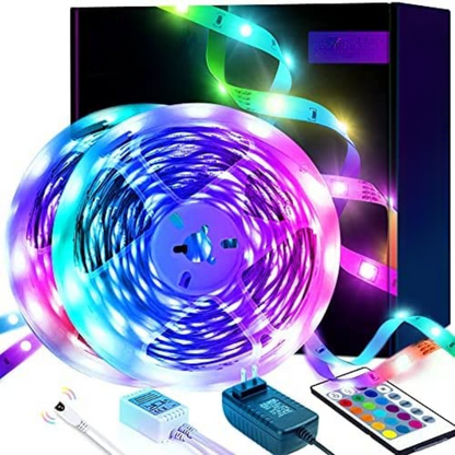 LED Strip Lights, Bluetooth LED Lights For Bedroom, Color Changing Light Strip With Music Sync, Phone Controller And IR Remote