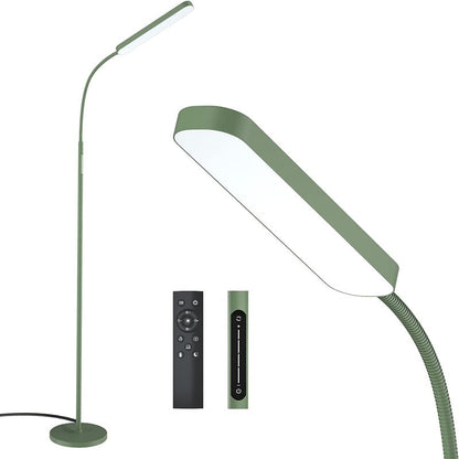 Led Floor Lamp With 4 Color Temperature And Stepless Dimmer, Remote And Touch Control Floor Lamp, Adjustable Gooseneck Standing Lamp For Living Room