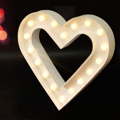 Bright Zeal 16" x 7" Large Love-Bedroom Decor Lights LED Letters (White) - Love Sign for Wall Table - Wedding Decorations Lights for Church - Valentines Day Decorations Lights for Office Home