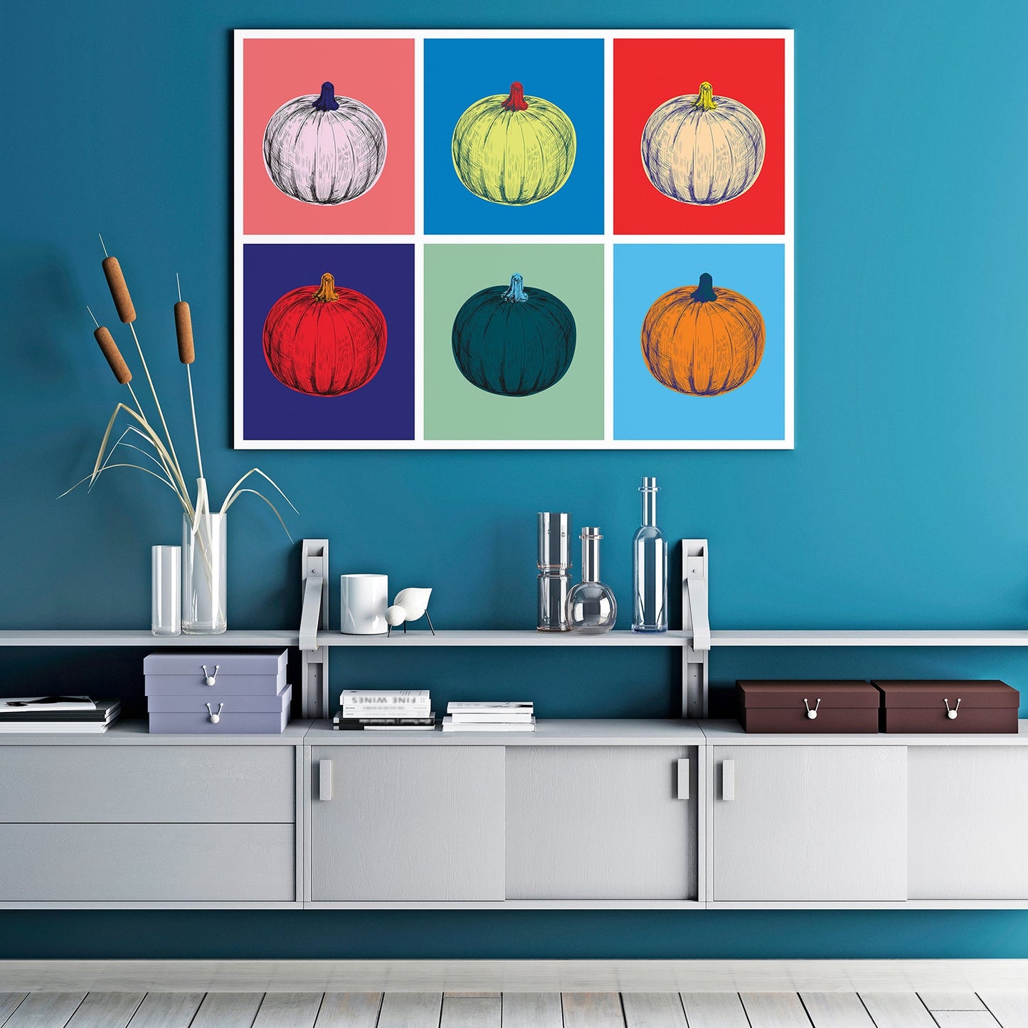 Pumpkin Pop Art Illustration