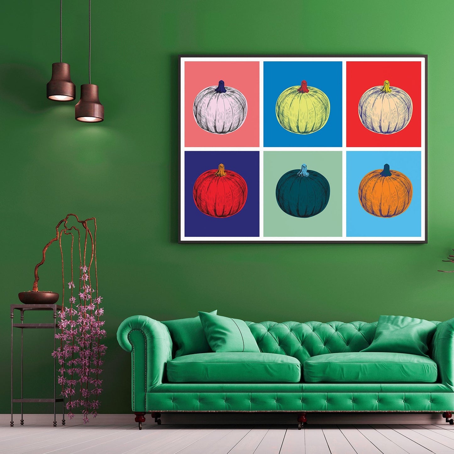 Pumpkin Pop Art Illustration