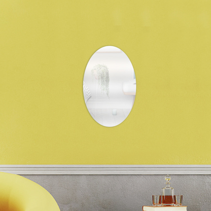 Self-Adhesive Oval Mirror